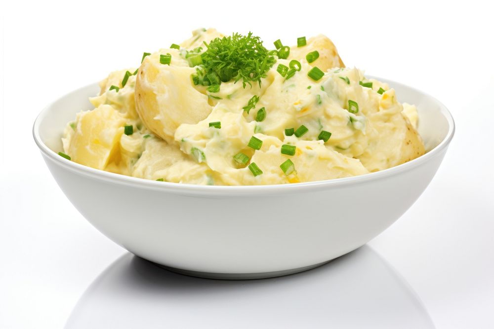 Potato salad food bowl vegetable. AI generated Image by rawpixel.