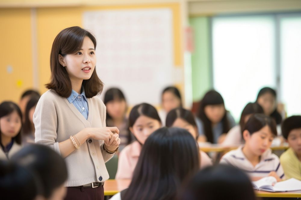 Student teacher school adult. AI generated Image by rawpixel.
