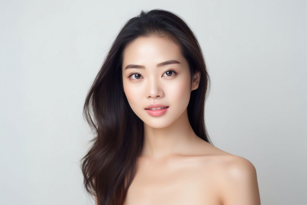 Beautiful Asian Woman portrait skin adult. AI generated Image by rawpixel.
