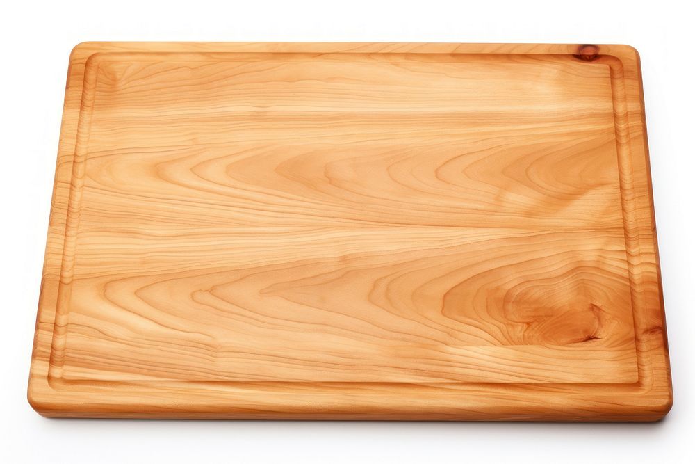 Chopping board wood white background simplicity. AI generated Image by rawpixel.