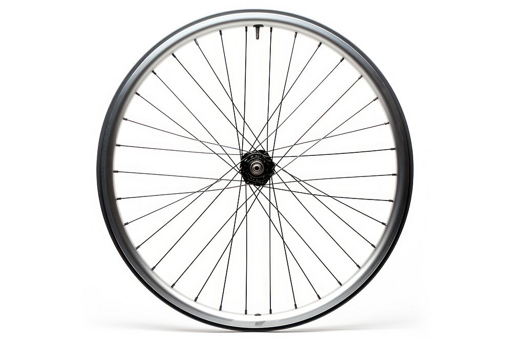 Bicycle wheel spoke tire white background. AI generated Image by rawpixel.