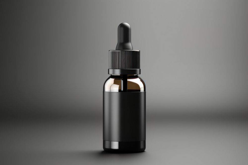 Dropper bottle mockup cosmetics container medicine. AI generated Image by rawpixel.