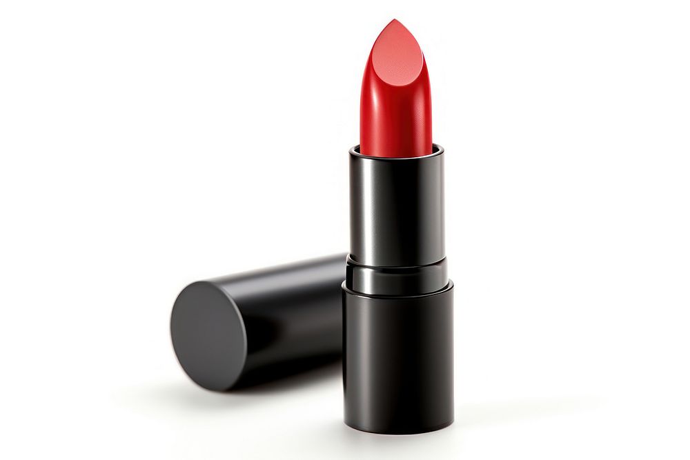 Lipstick cosmetics white background glamour. AI generated Image by rawpixel.