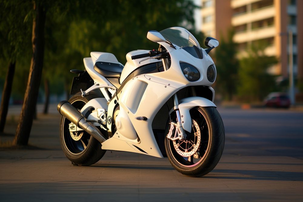 Motorcycle vehicle wheel white. AI generated Image by rawpixel.