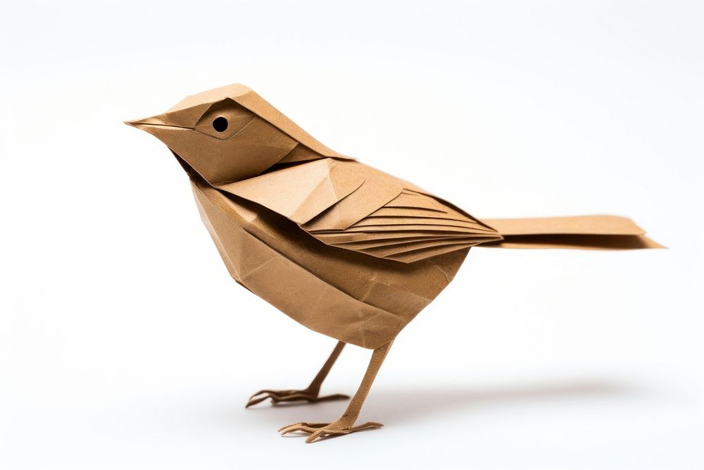 Paper craft origami bird animal. AI generated Image by rawpixel.