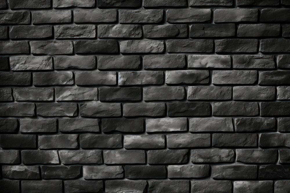 Brick wall architecture backgrounds black. AI generated Image by rawpixel.