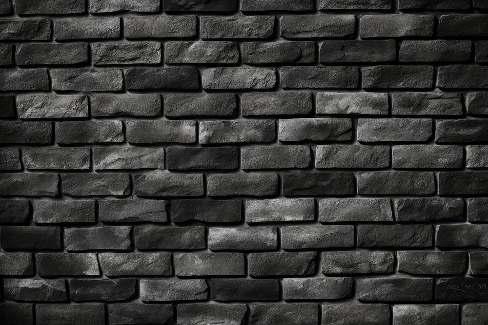 Brick wall architecture  black. 