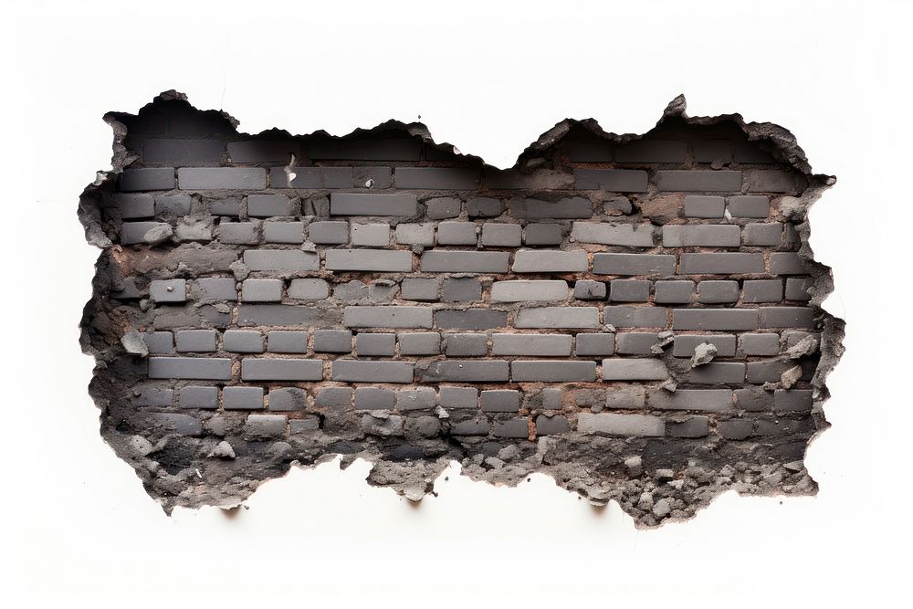 Brick wall backgrounds black white background. AI generated Image by rawpixel.