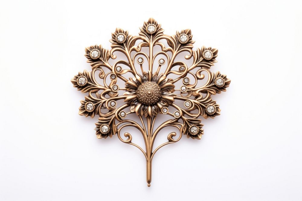 Ornament chandelier jewelry brooch. AI generated Image by rawpixel.