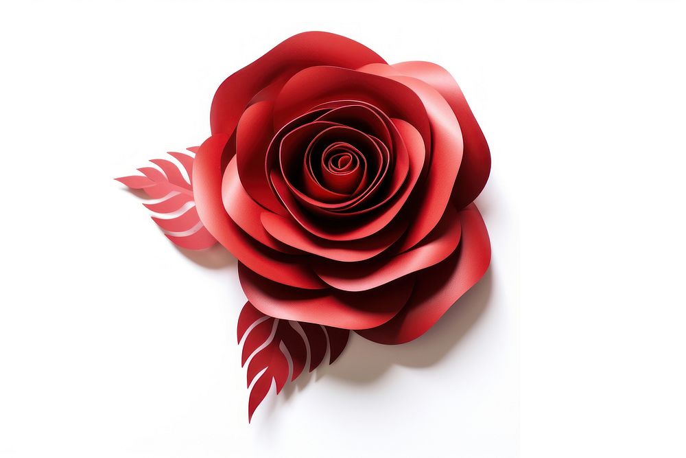 Paper craft rose flower petal. AI generated Image by rawpixel.
