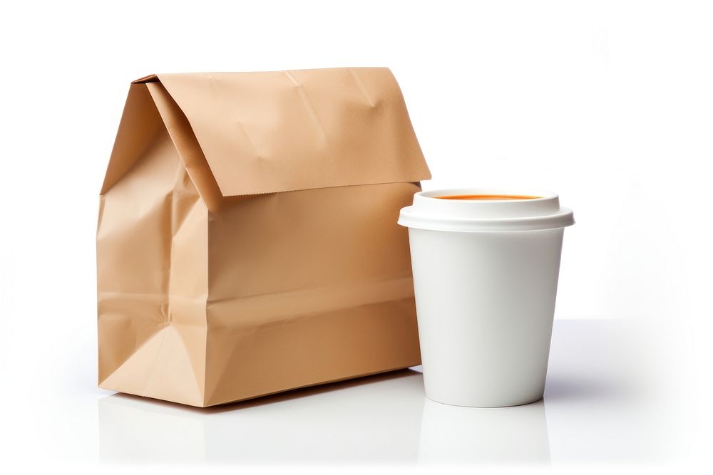 Cafe bag coffee cup. AI generated Image by rawpixel.