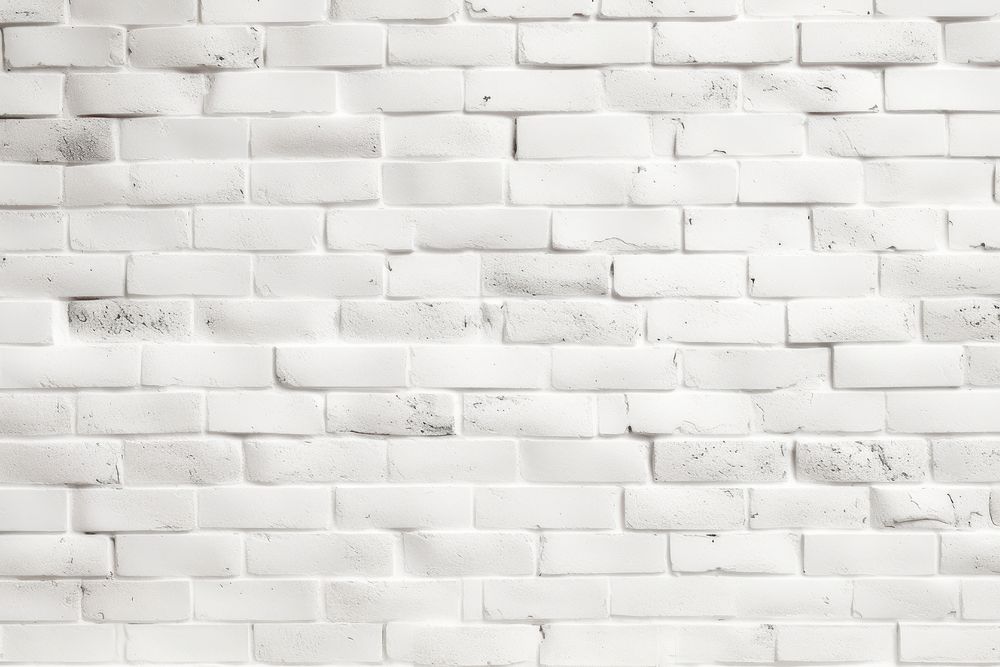 Brick wall white architecture backgrounds. AI generated Image by rawpixel.