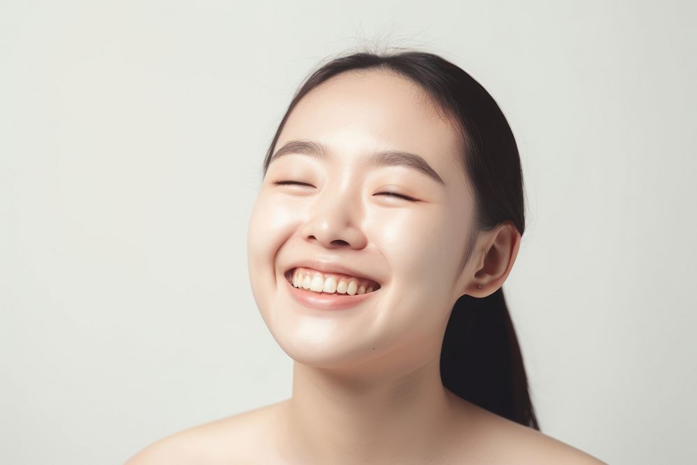 Asian woman smile adult happy. AI generated Image by rawpixel.