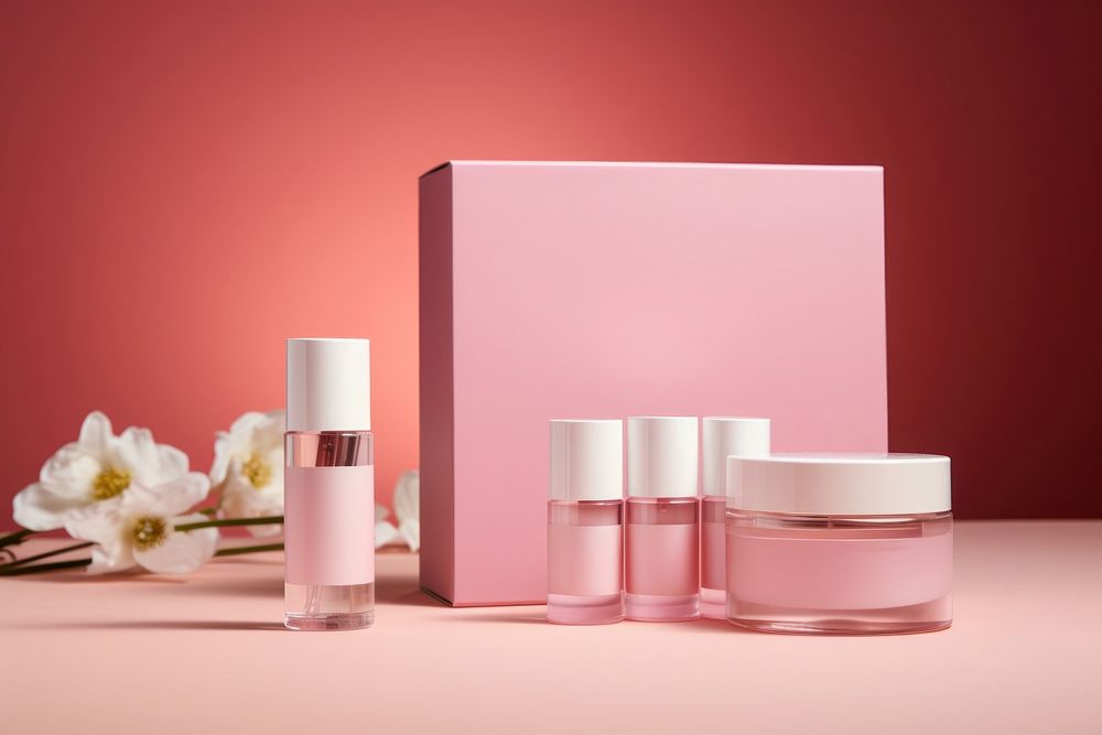 Cosmetics lipstick perfume pink. AI generated Image by rawpixel.