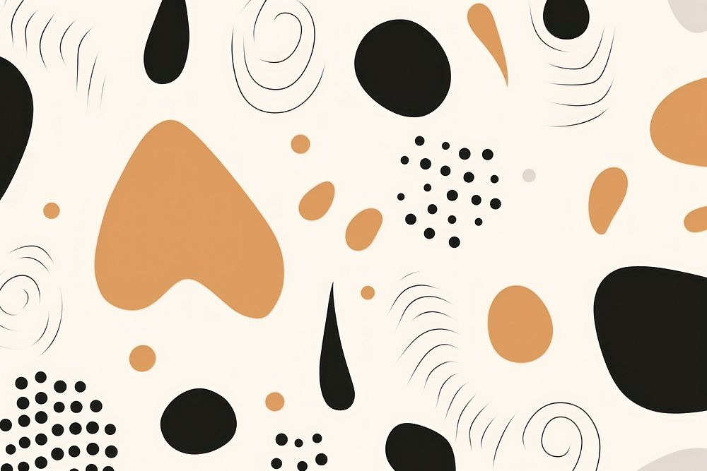 Abstract hand drawn various shapes backgrounds abstract pattern. AI generated Image by rawpixel.