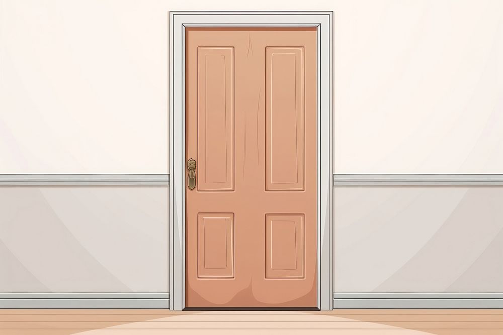 Wood door entrance wall home. AI generated Image by rawpixel.