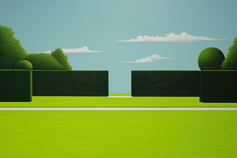 Grass green landscape outdoors. AI generated Image by rawpixel.