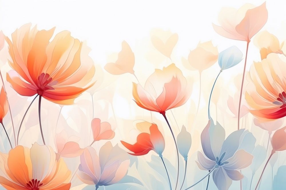Spring floral backgrounds pattern flower. AI generated Image by rawpixel.