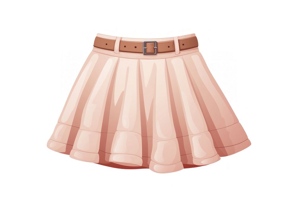 Skirt miniskirt shorts white background. AI generated Image by rawpixel.