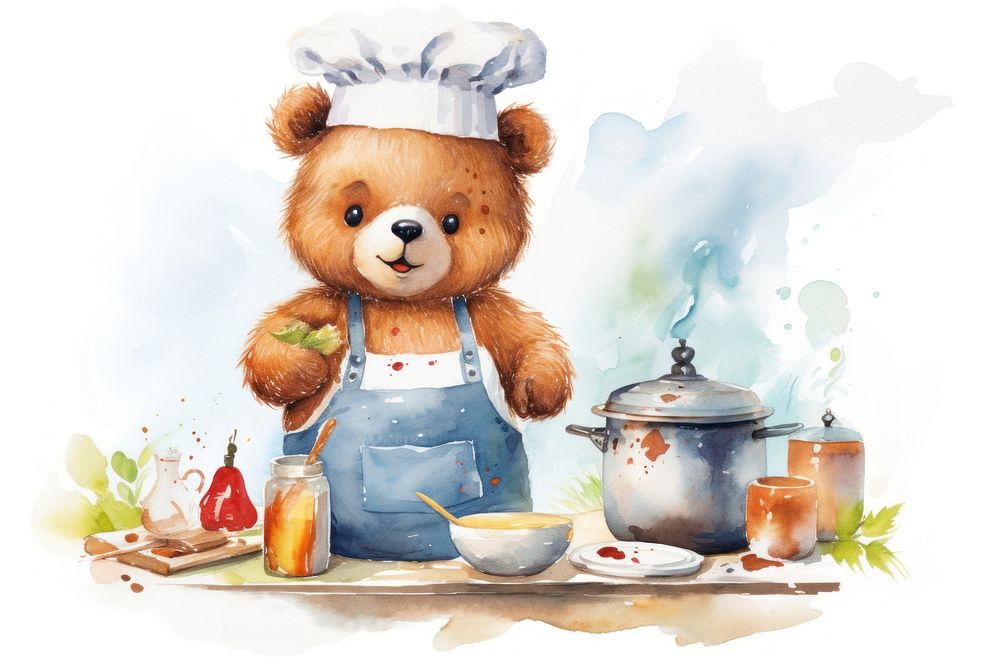Food bear toy representation. AI generated Image by rawpixel.