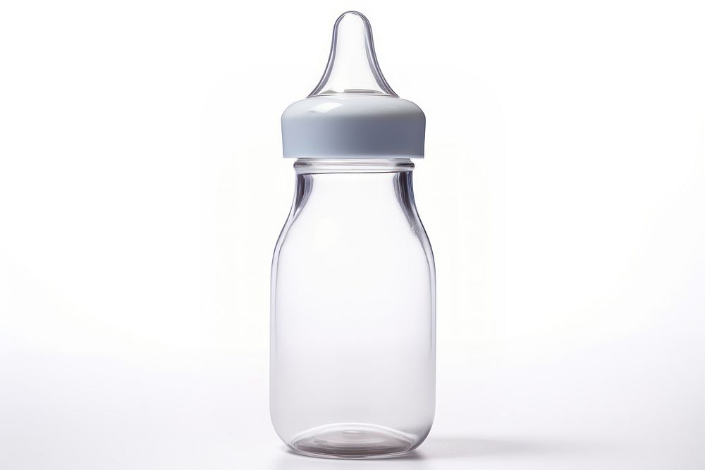 Baby bottle glass milk jar. AI generated Image by rawpixel.