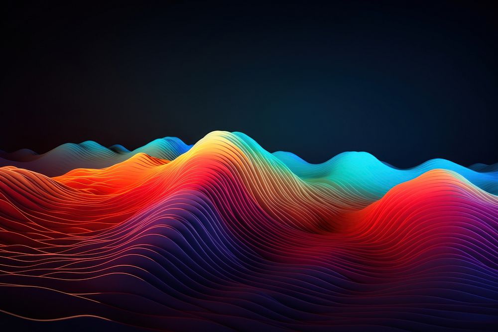 Wave pattern nature light. AI generated Image by rawpixel.
