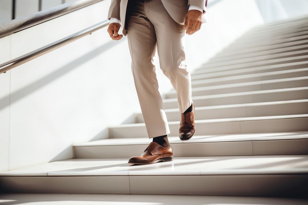 Businessmen's leather shoes. 