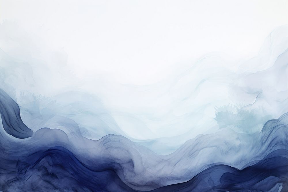 Dark blue abstract painting wavey backgrounds nature art. AI generated Image by rawpixel.