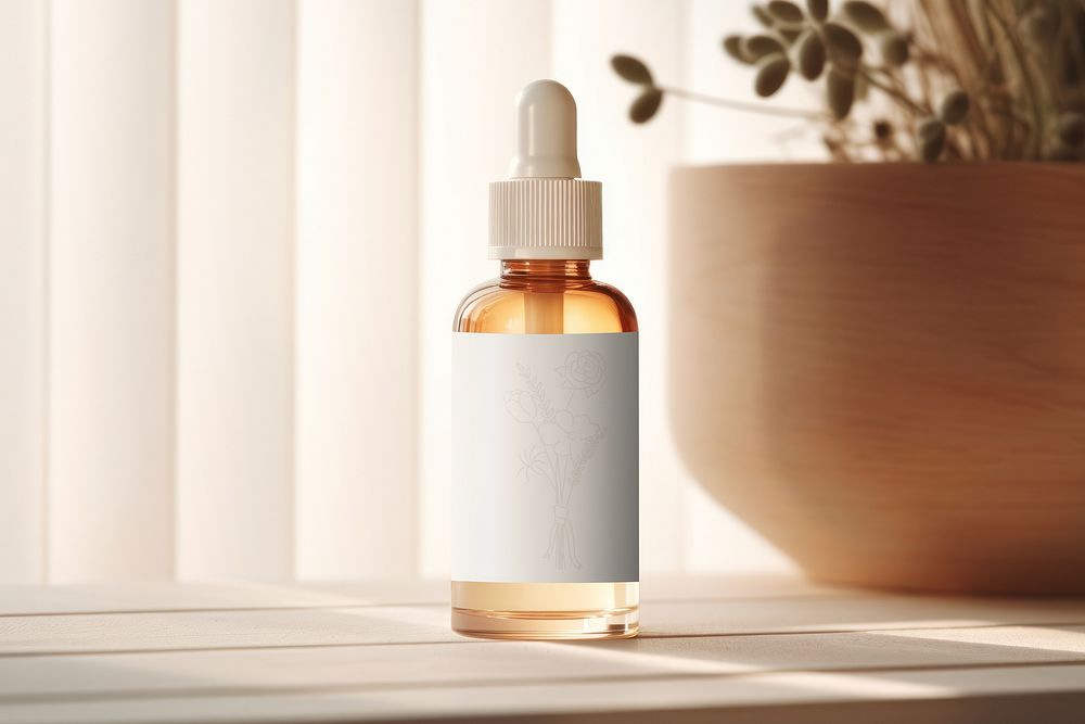 Skincare dropper bottle, product packaging