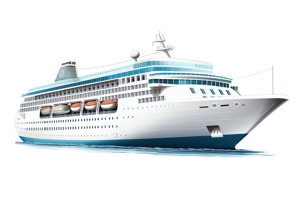 Cruise ship vehicle boat white | Free Photo Illustration - rawpixel