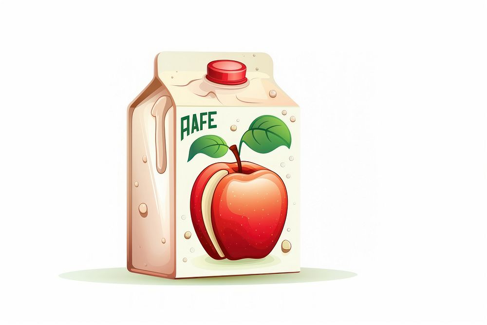 Apple juice box fruit plant food. AI generated Image by rawpixel.