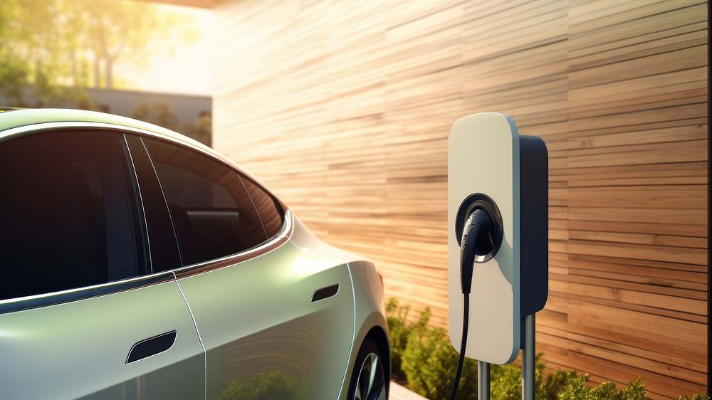 EV car charging. AI generated Image by rawpixel.