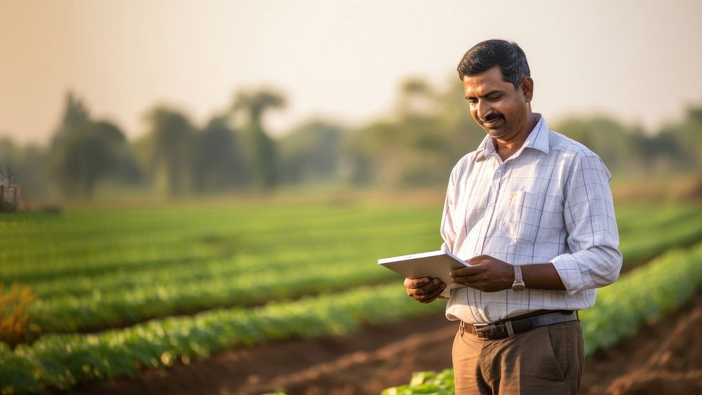 Field adult farm man. AI generated Image by rawpixel.