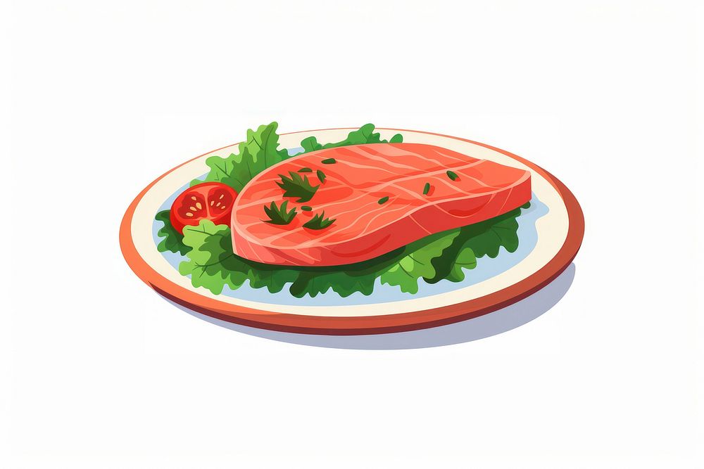 Plate food meal vegetable. AI generated Image by rawpixel.