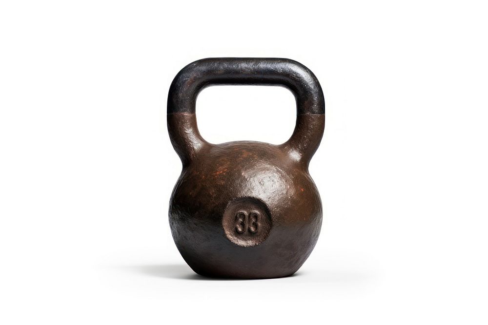Kettlebell lifting sports gym white background. AI generated Image by rawpixel.