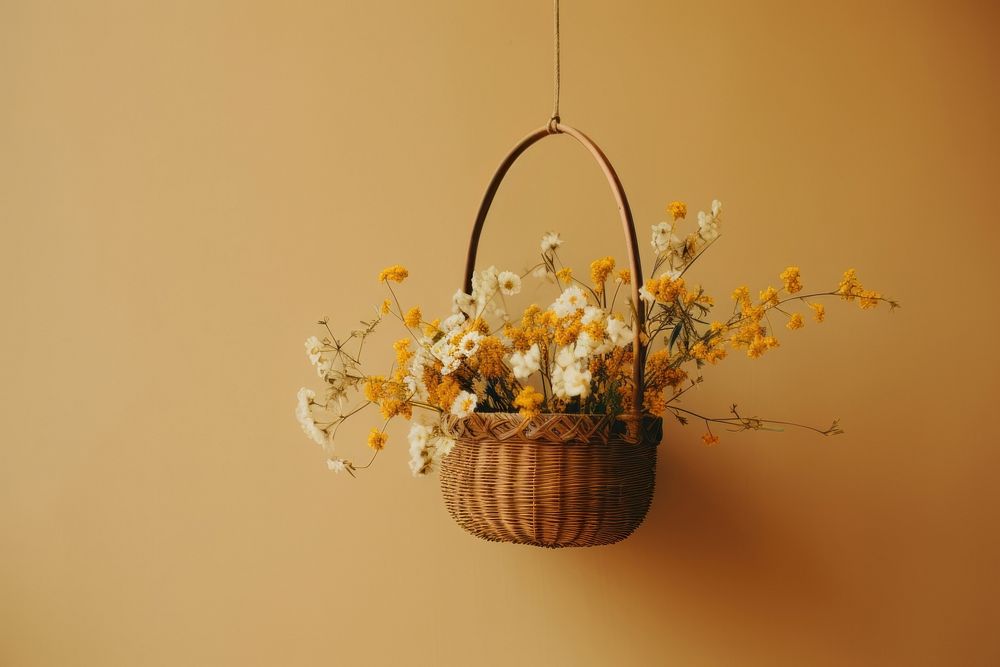 Flower basket plant decoration handicraft. 