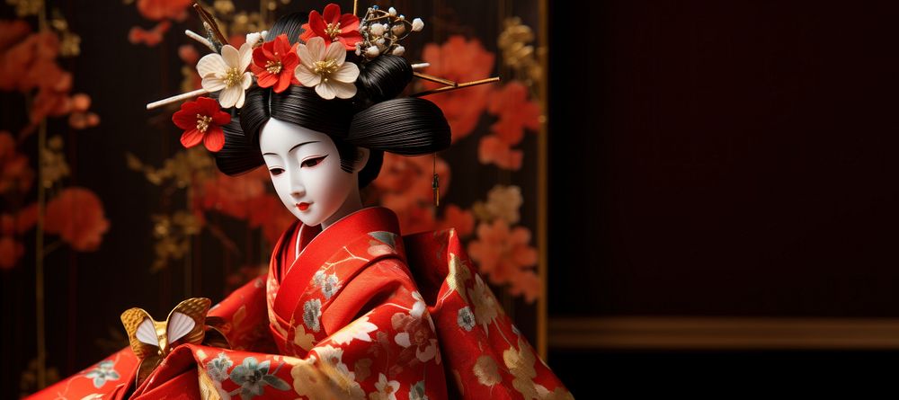 Hina doll adult robe representation. AI generated Image by rawpixel.