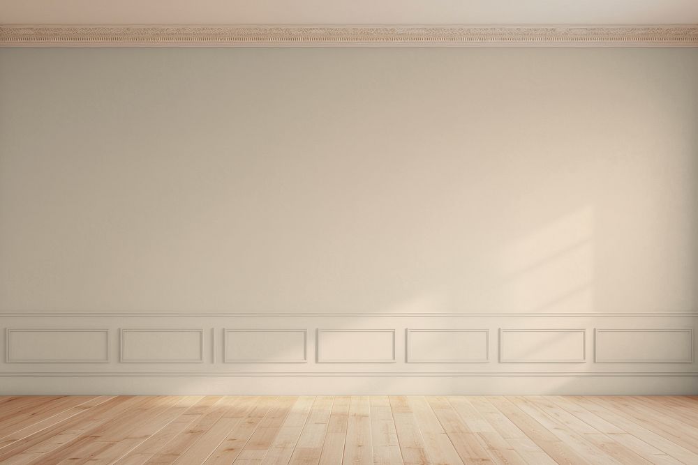 Blank wall with design space
