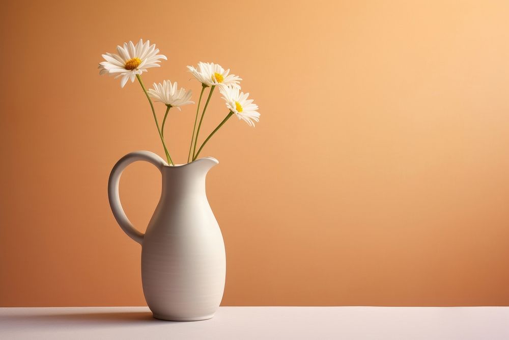 Daisy jug flower plant vase. AI generated Image by rawpixel.