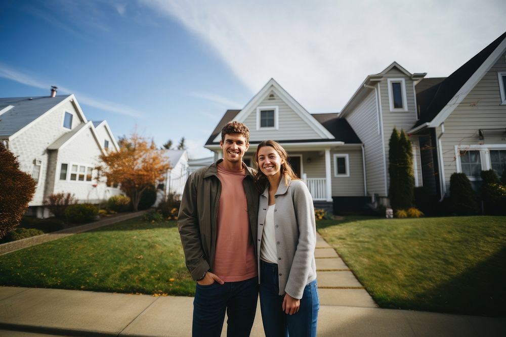 Home architecture standing outdoors. AI generated Image by rawpixel.