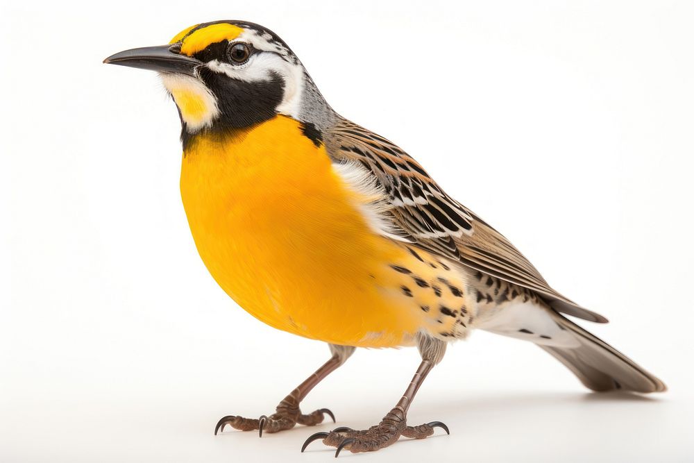 Meadowlark animal canary bird. AI generated Image by rawpixel.
