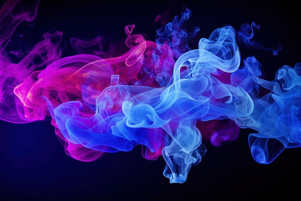 Smoke backgrounds purple blue. AI generated Image by rawpixel.