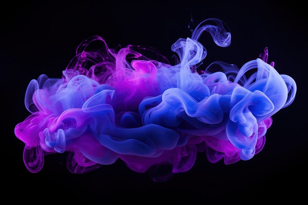 Smoke purple backgrounds blue. AI generated Image by rawpixel.