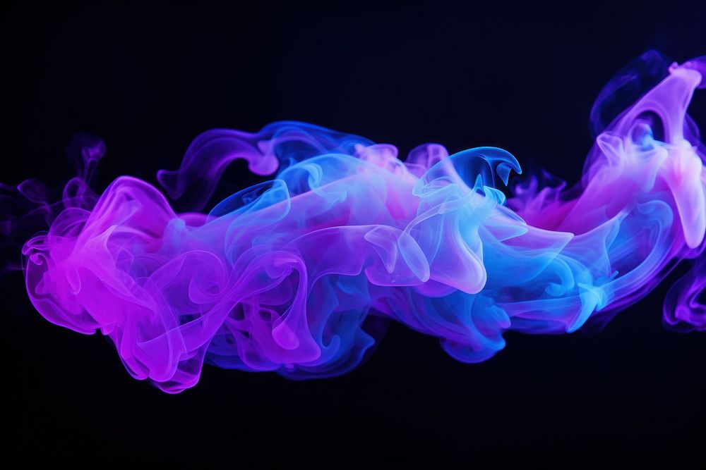 Smoke backgrounds purple blue. AI generated Image by rawpixel.