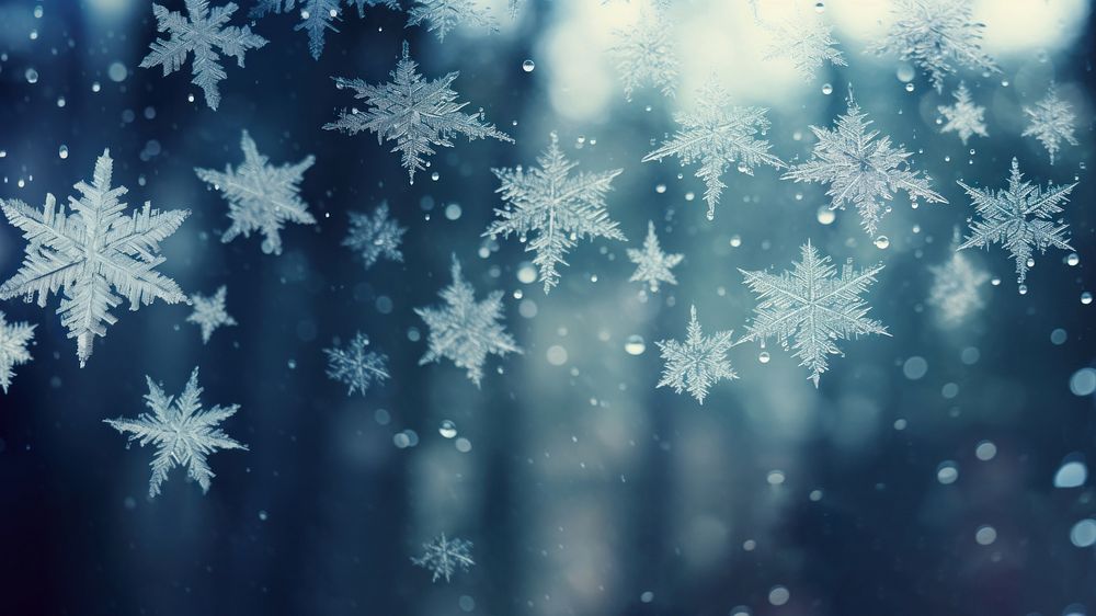Snowflake outdoors winter nature. AI generated Image by rawpixel.