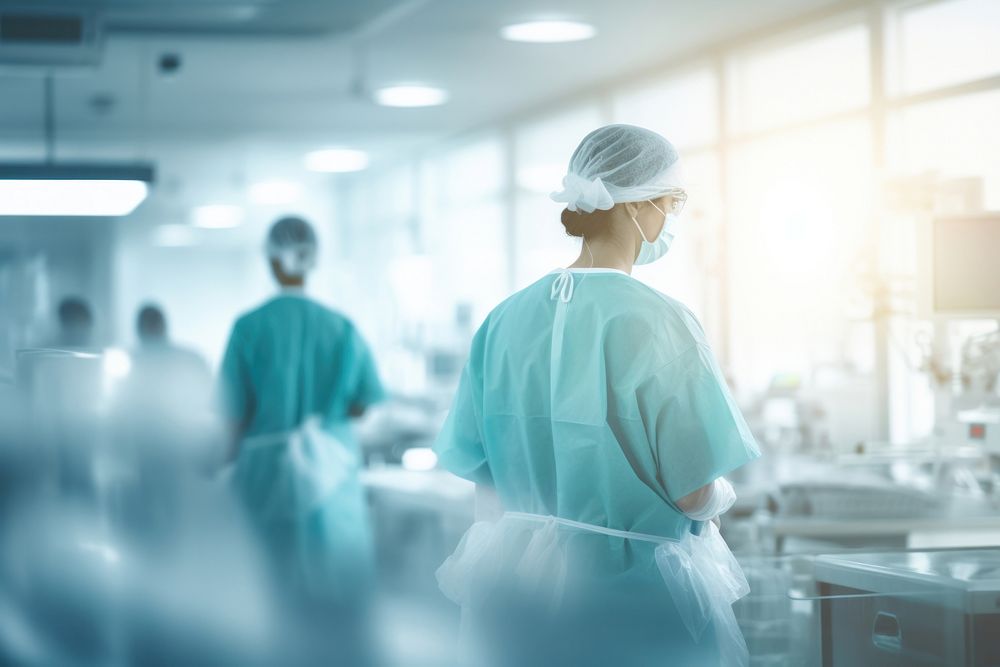 Hospital surgeon working doctor. AI generated Image by rawpixel.