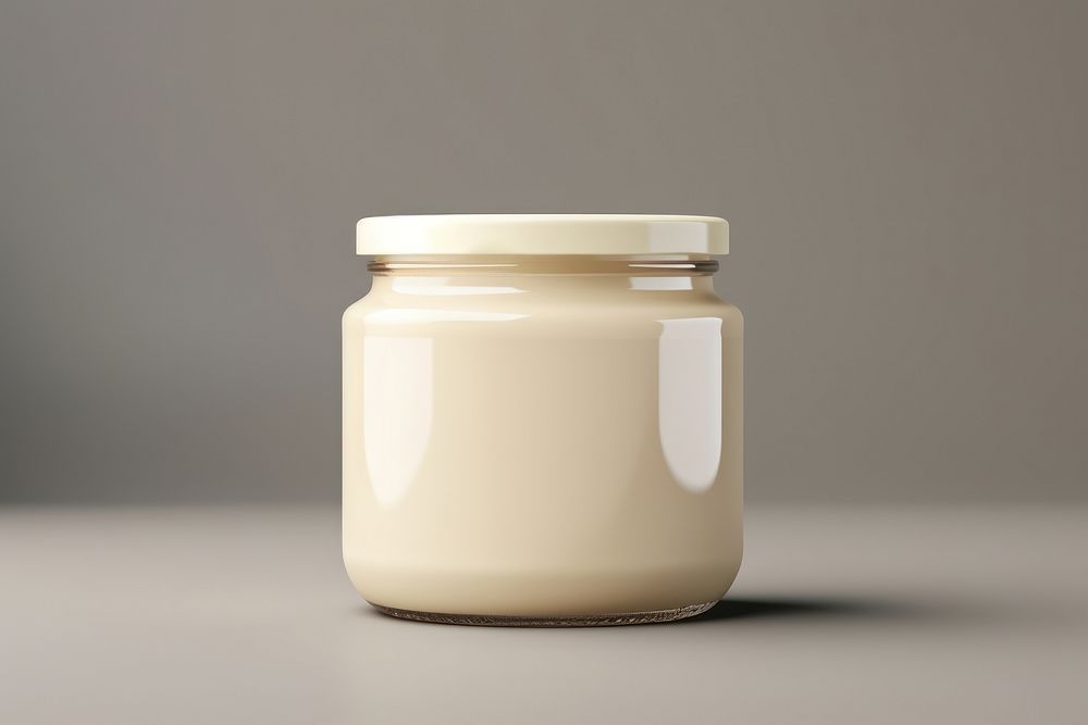 Jar milk mayonnaise container. 