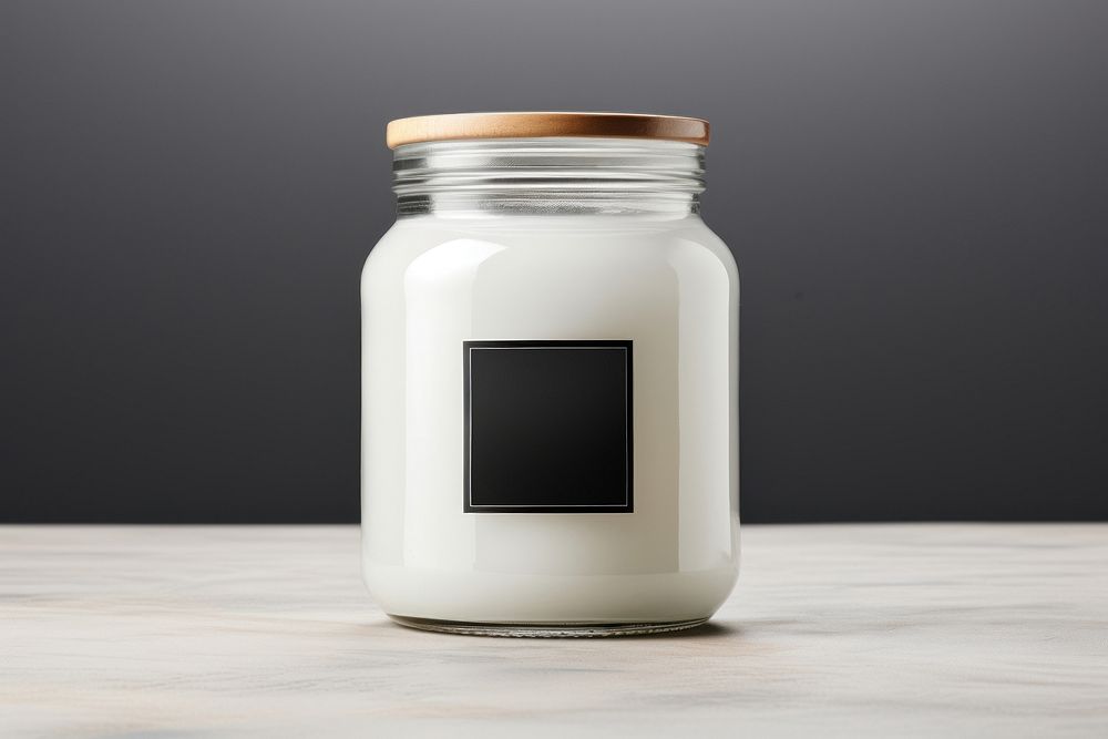 Jar label container drinkware. AI generated Image by rawpixel.
