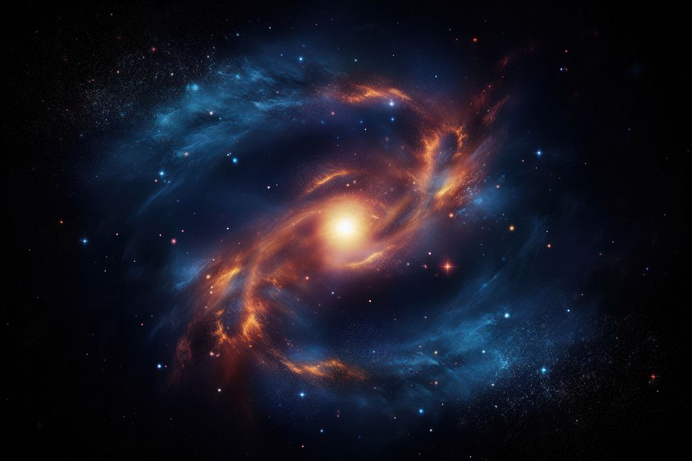 Galaxy astronomy universe galaxy. AI generated Image by rawpixel.