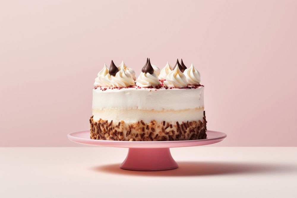 Cake cake dessert cream food. AI generated Image by rawpixel.